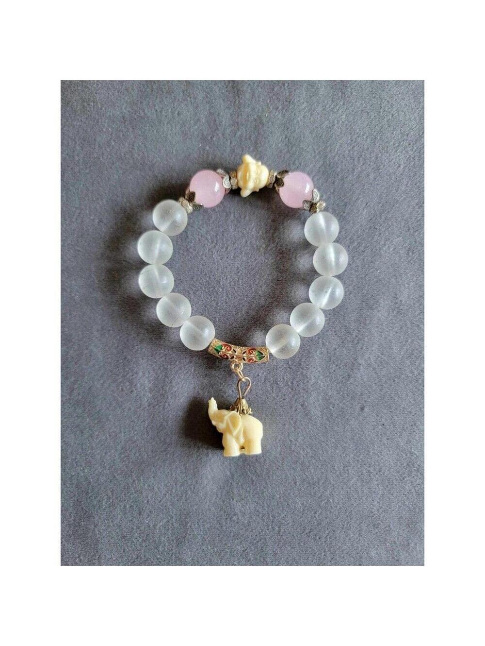 Cute Elephant And Buddha Stretch Bracelet